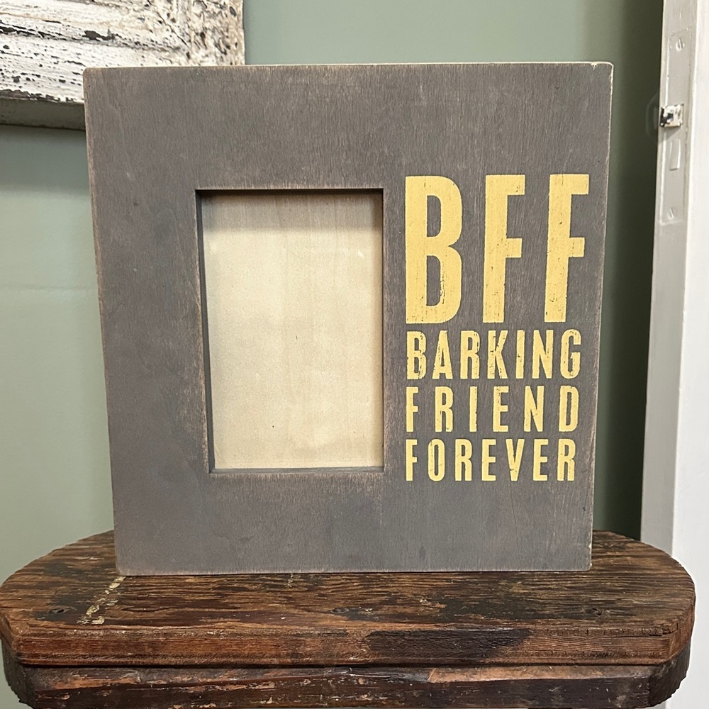 Designs by Kathy Gray and Yellow 'BFF Barking Friend Forever' Photo Frame